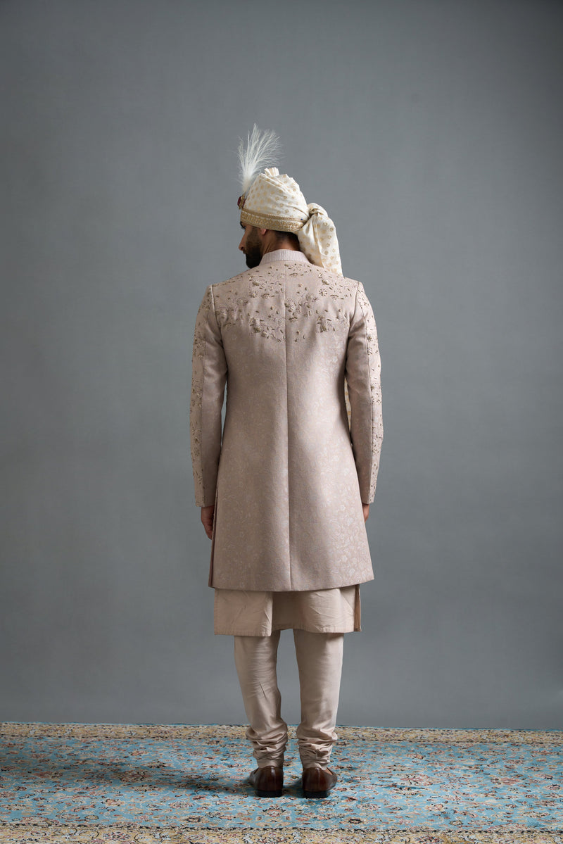 Gargee Designers Veer Rose Gold Sherwani Gargee