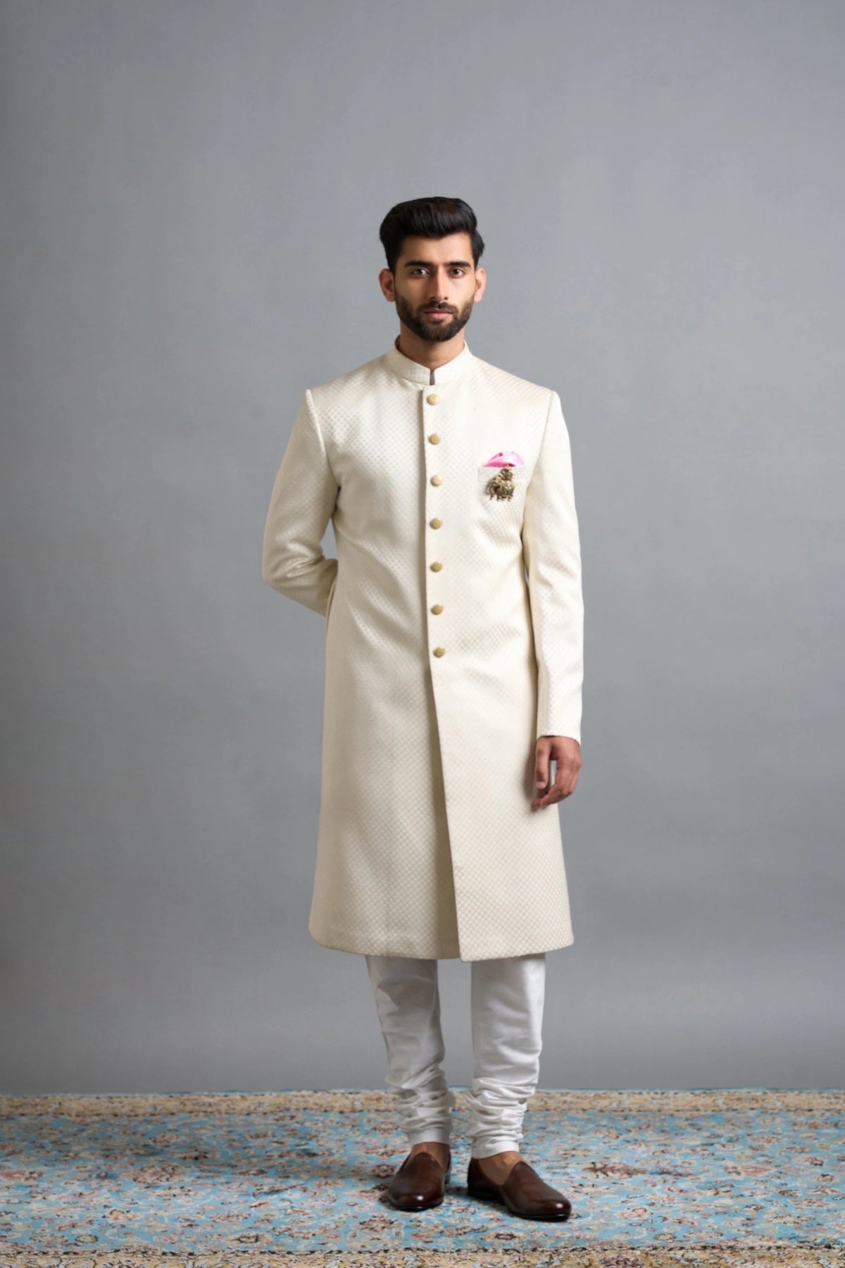 Gargee Designers Vihaan Cream Sherwani Gargee
