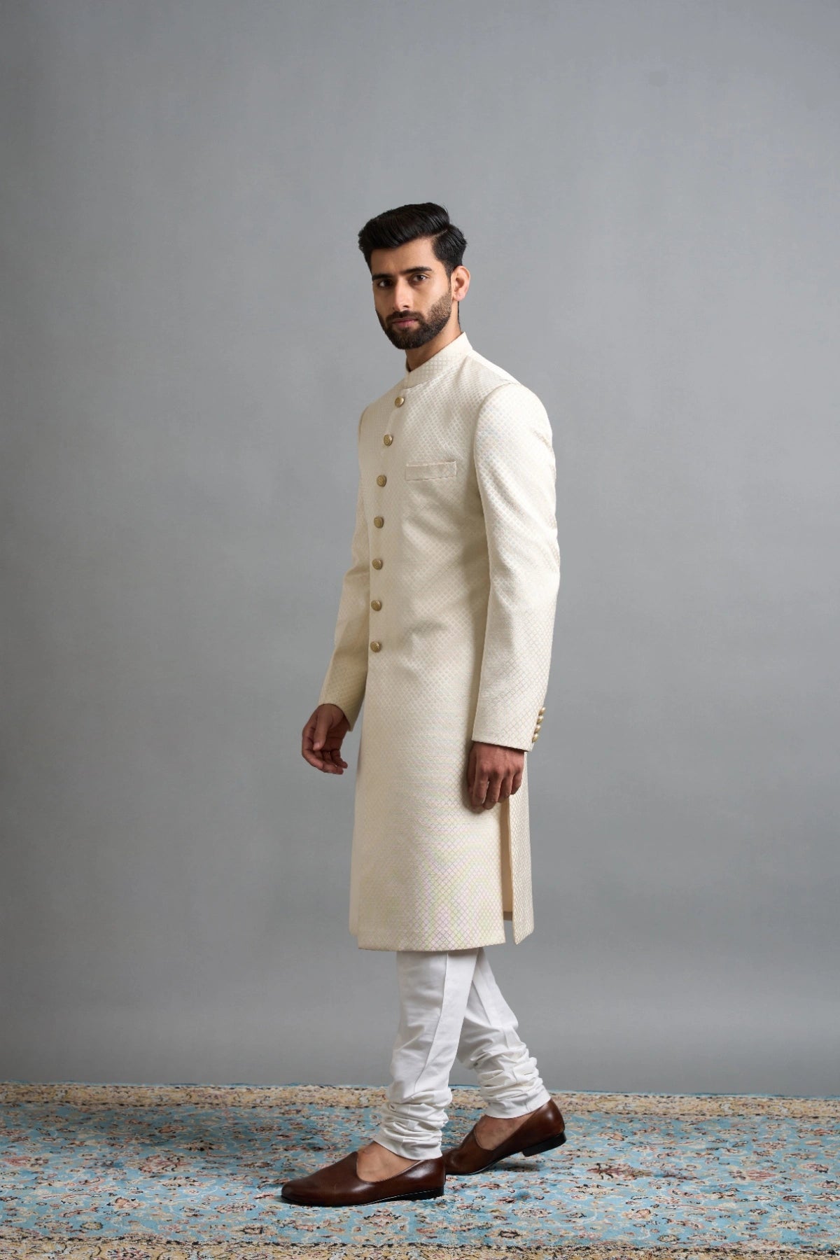 Gargee Designers Vihaan Cream Sherwani Gargee