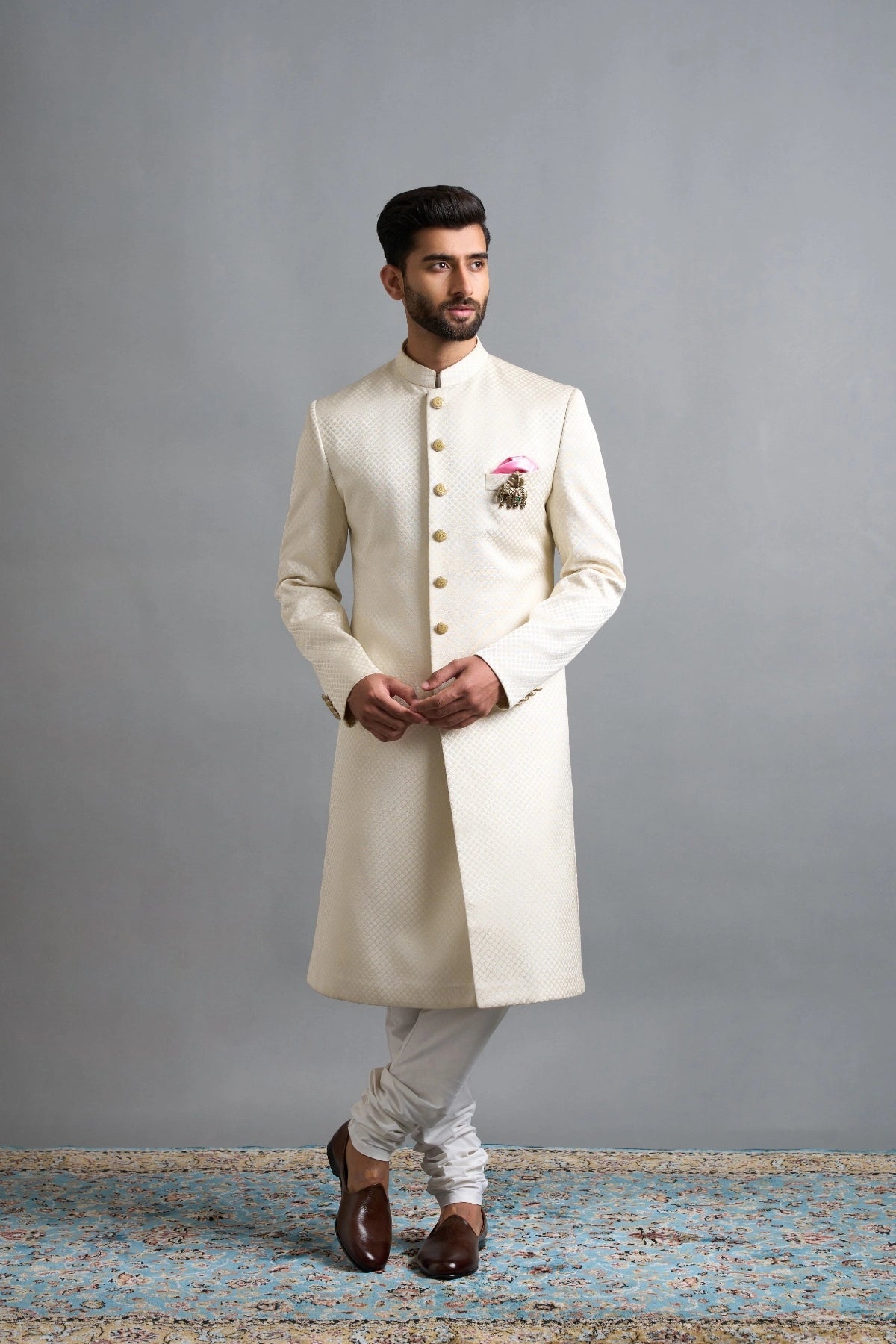 Gargee Designers Vihaan Cream Sherwani Gargee