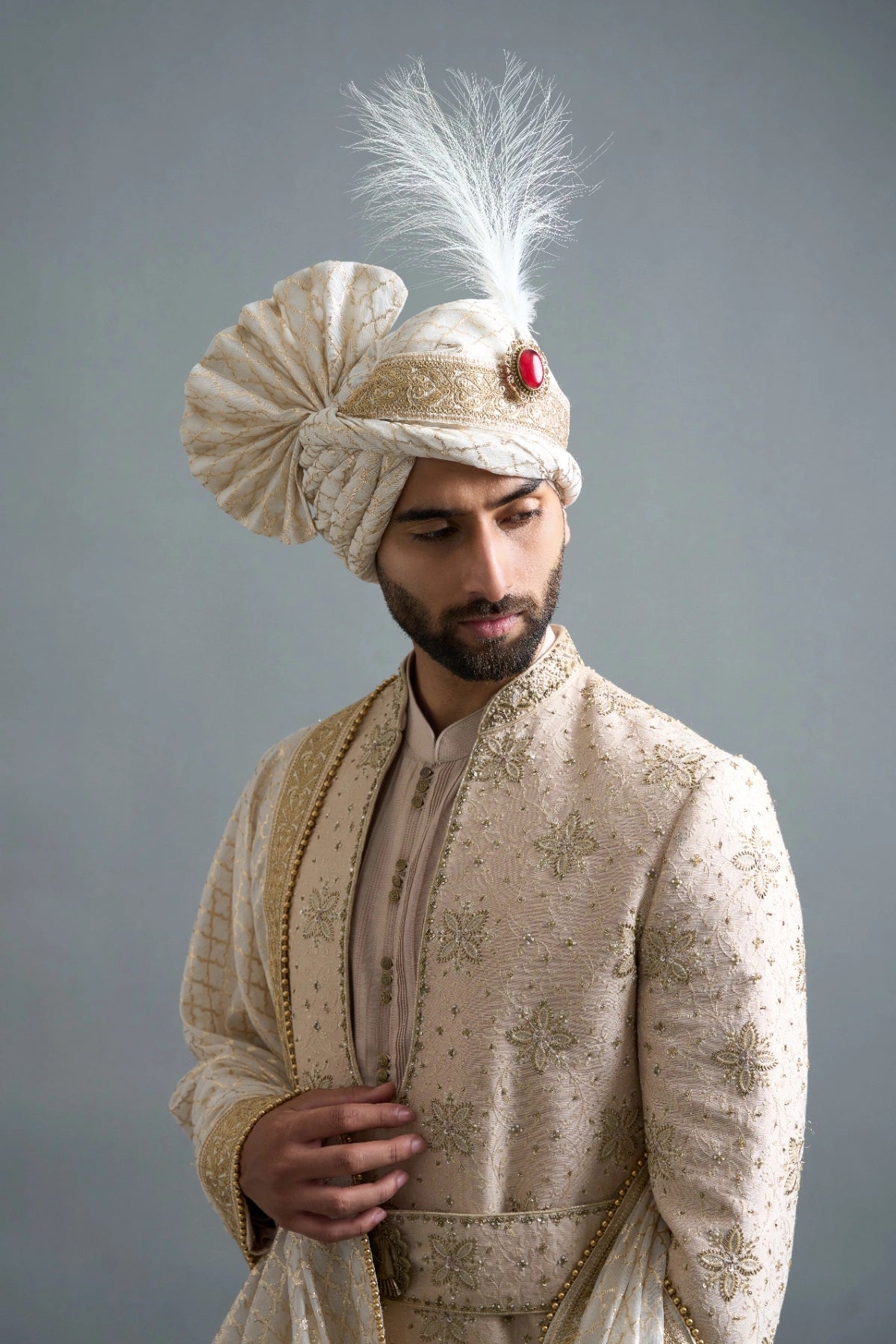 Gargee Designers Vivaan Ivory Sherwani Gargee