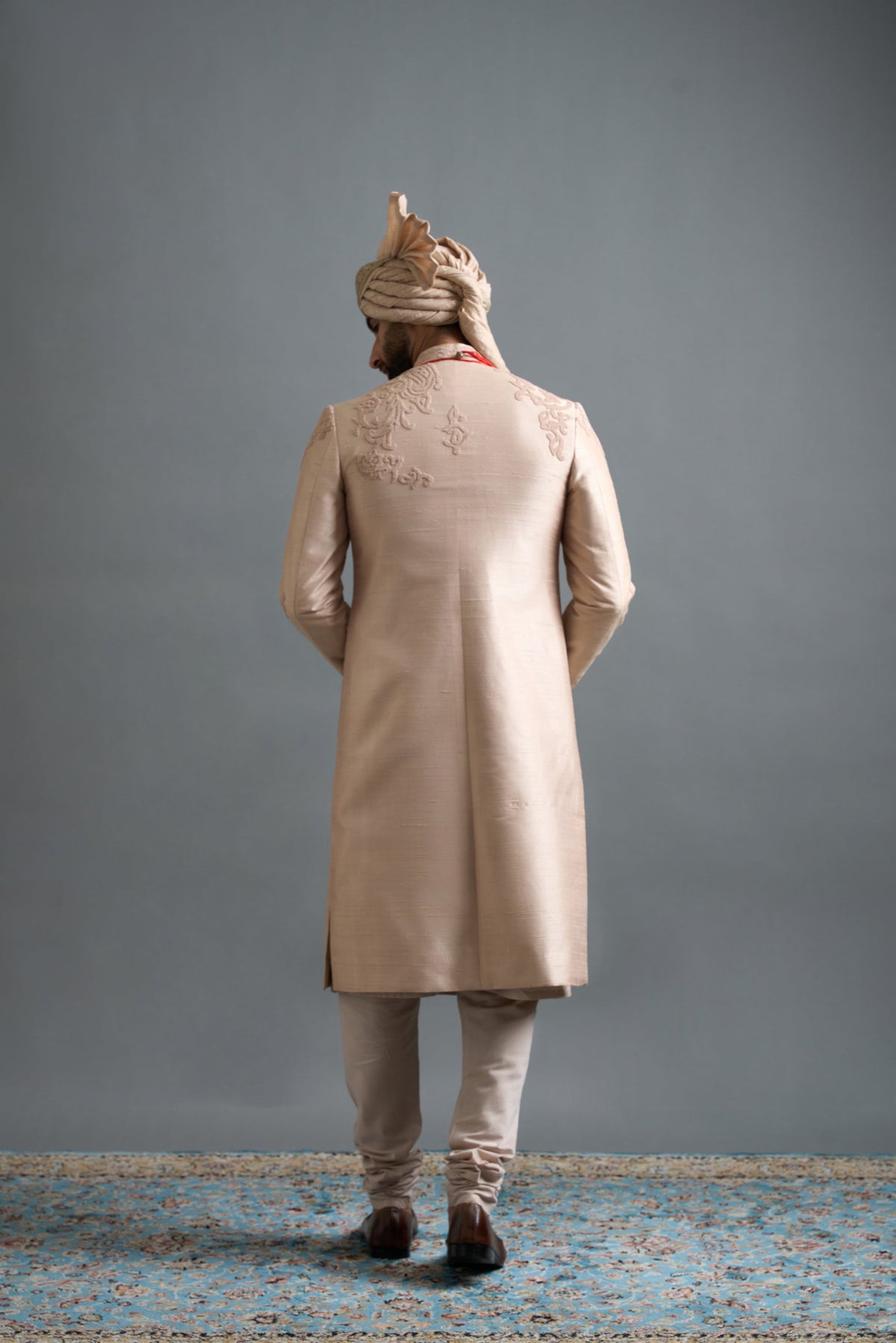Gargee Designers Yuvraj Beige Sherwani Gargee