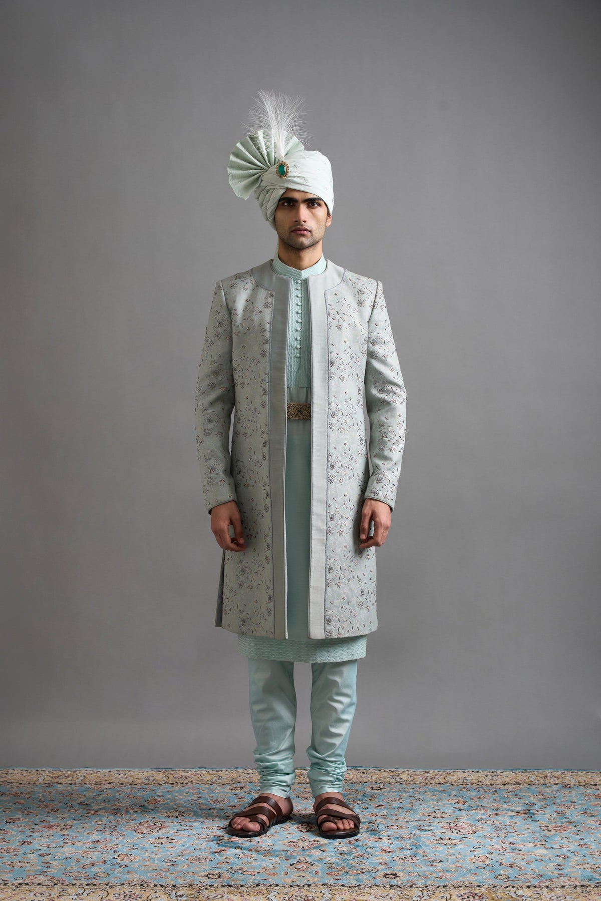 Gargee Designers Zayaan Mint Sherwani Gargee