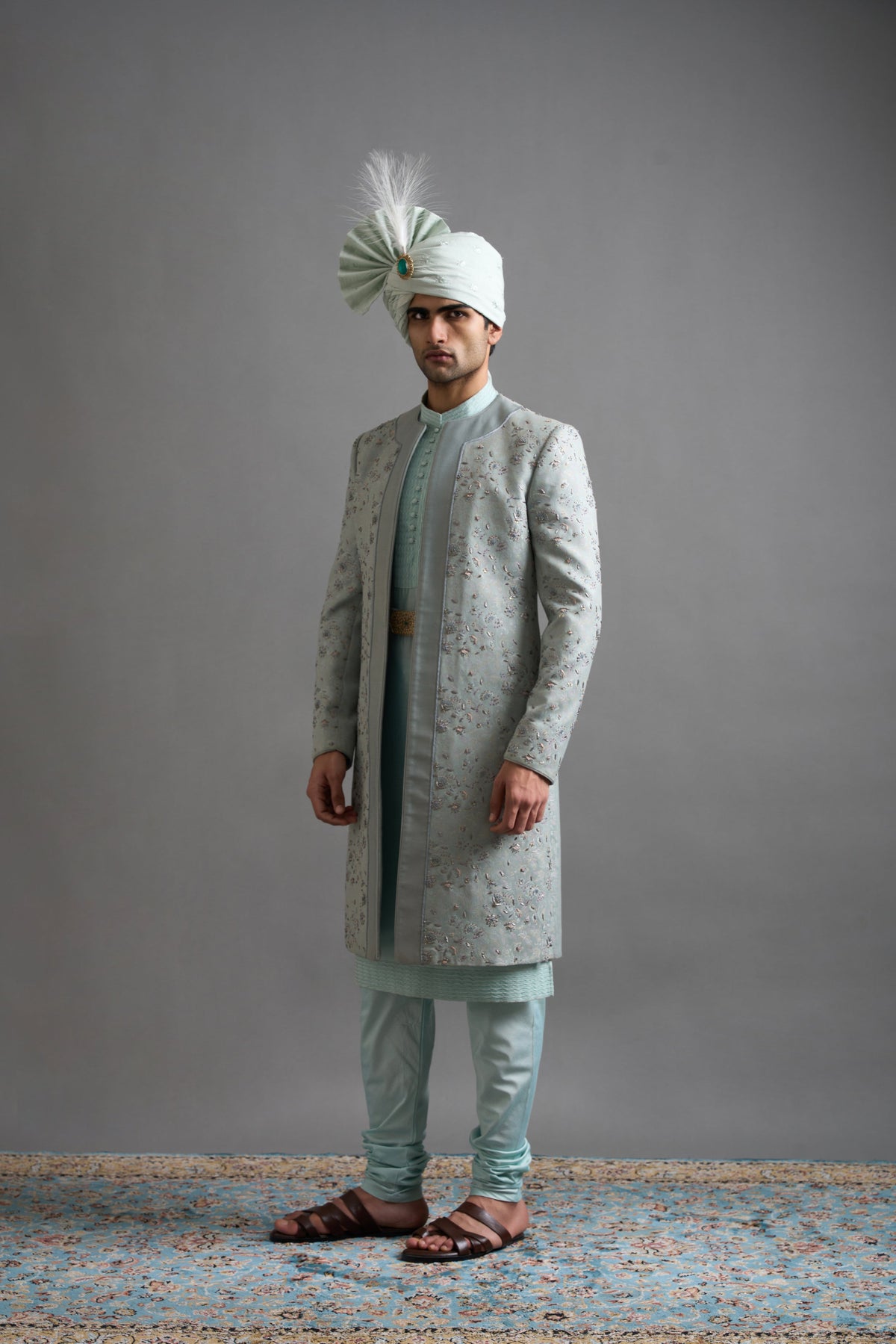 Gargee Designers Zayaan Mint Sherwani Gargee