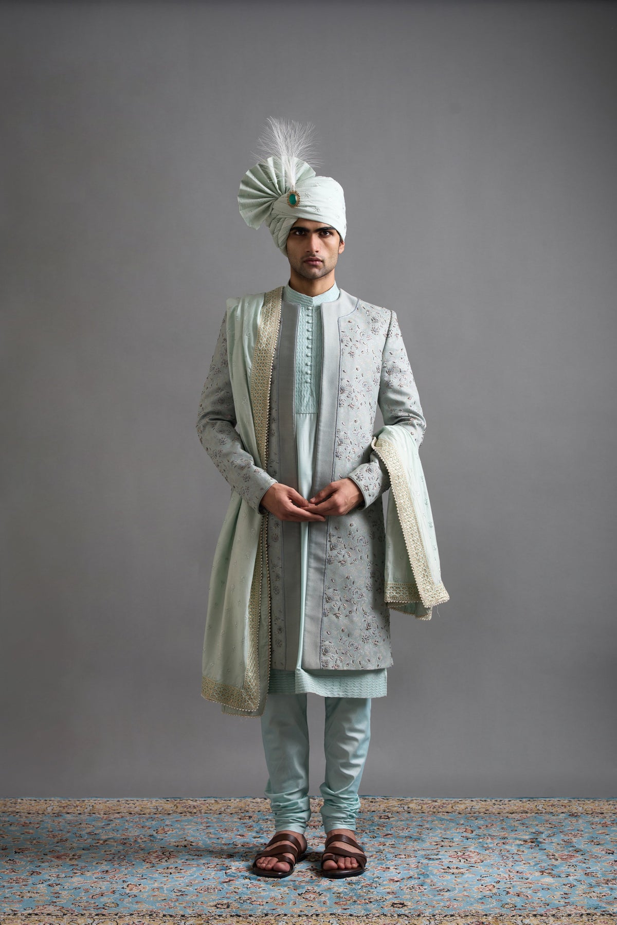 Gargee Designers Zayaan Mint Sherwani Gargee
