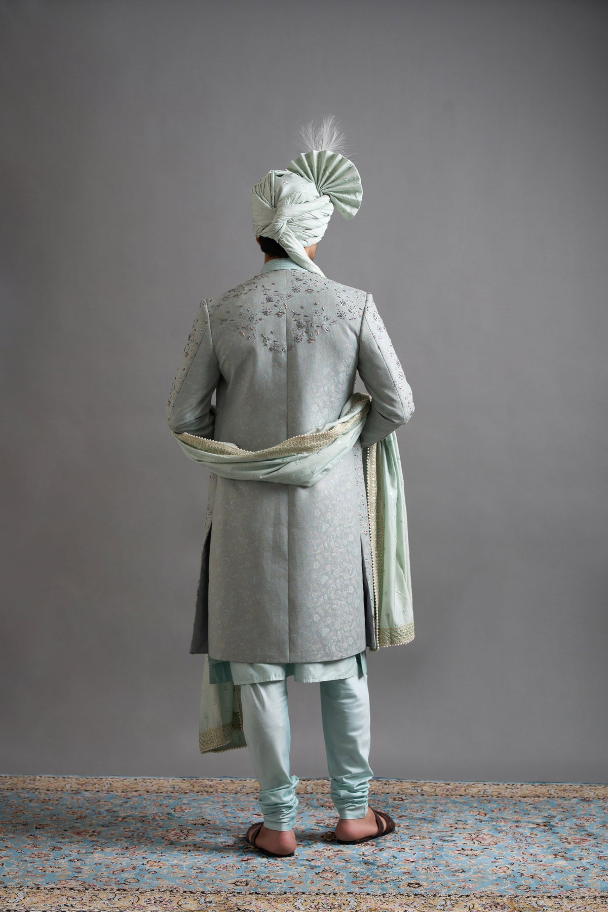 Gargee Designers Zayaan Mint Sherwani Gargee