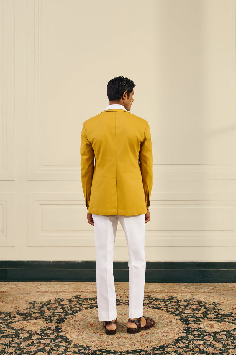 Mustard Tailored Work Shacket Gargee