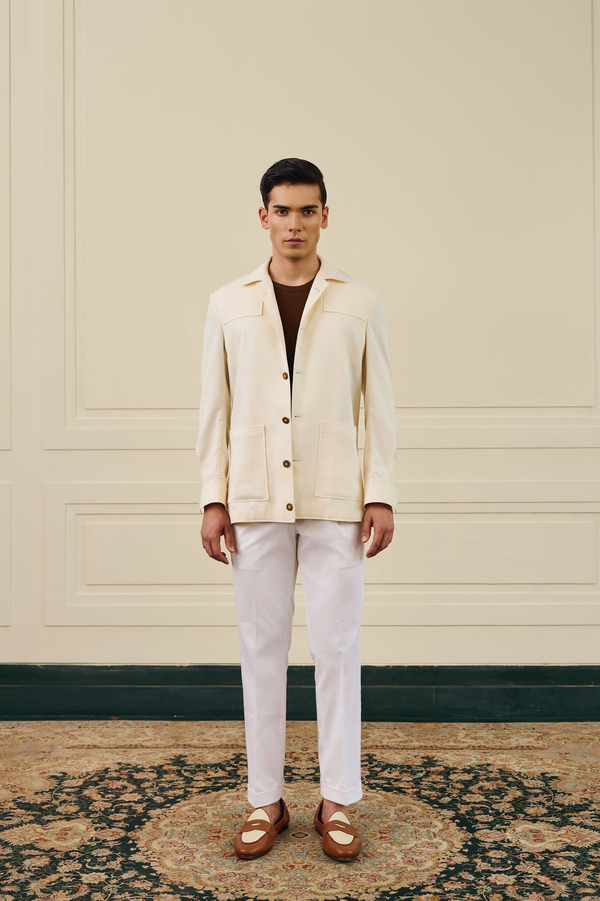 Off-white Minimal Utility Shacket Gargee