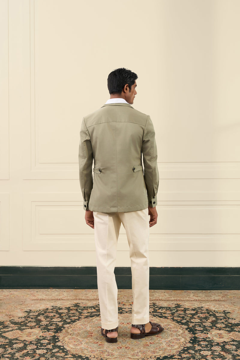 Olive Green Safari Shacket Gargee