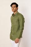 Green Kantha Classic Shirt