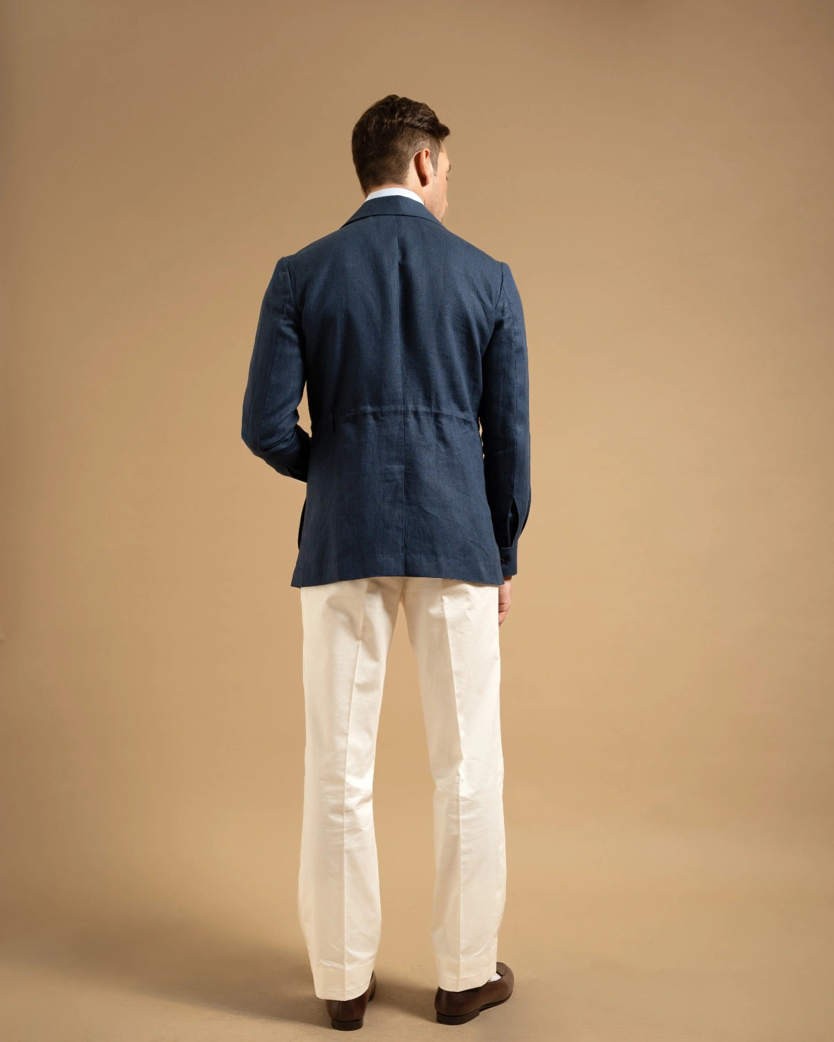 Navy Linen Utility Shacket Gargee