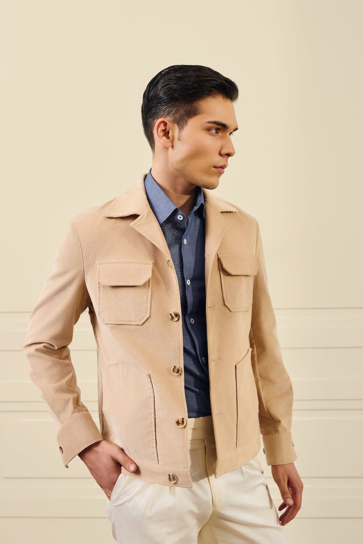 Cotton Corduroy Utility Jacket Gargee