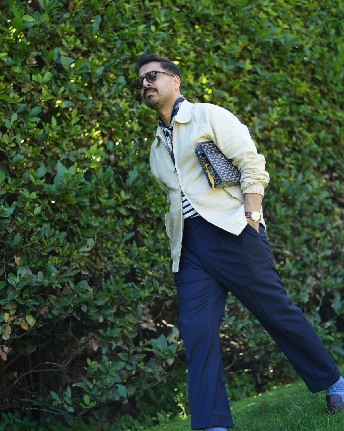 Ivory Harrington Zipper Jacket Gargee