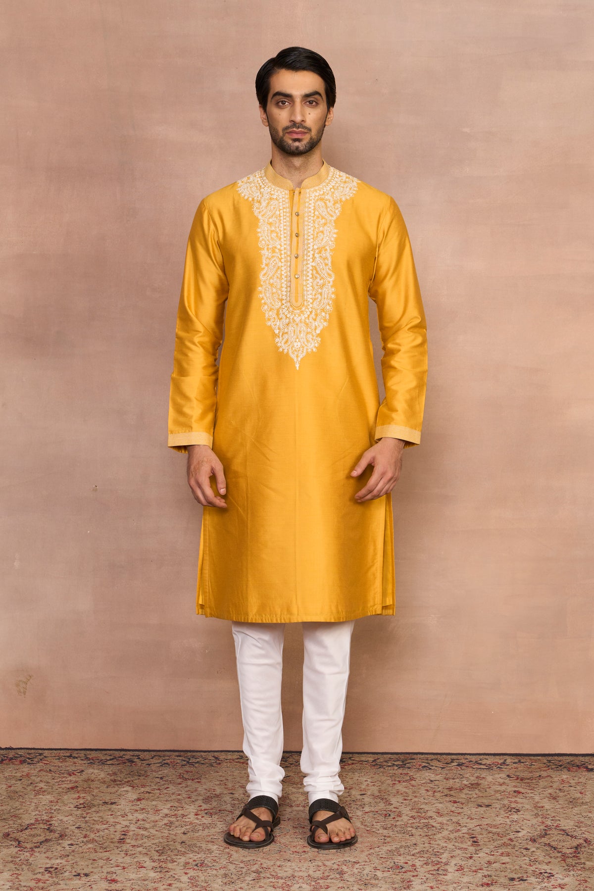 Sartaaj Mustard Kurta Set