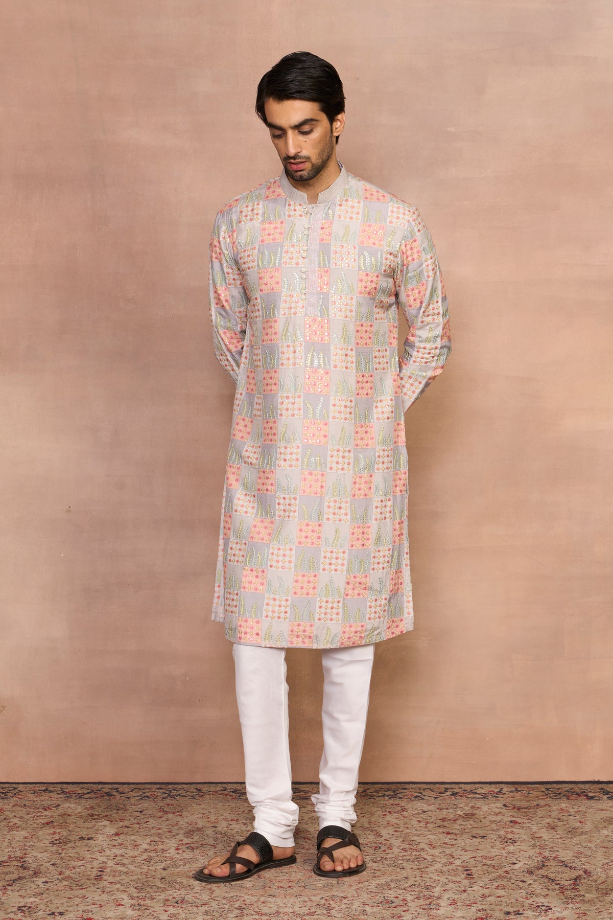 Noorani Grey Kurta Set