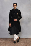 Taarif Black Indowestern Set