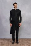 Nazaakat Black Indowestern Set