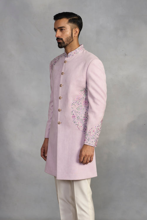 Mahboob Lilac Indowestern Set