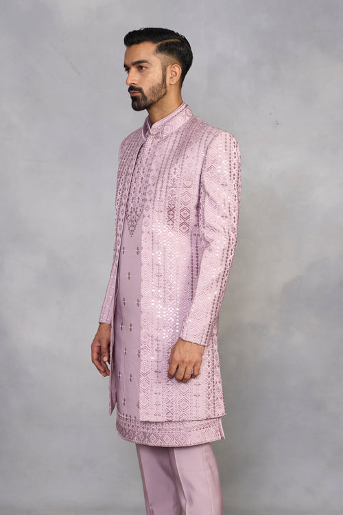 Zaheen Lilac Indowestern Set