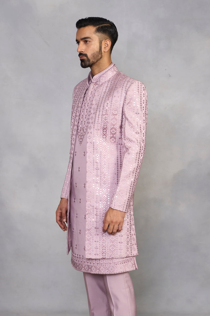 Zaheen Lilac Indowestern Set