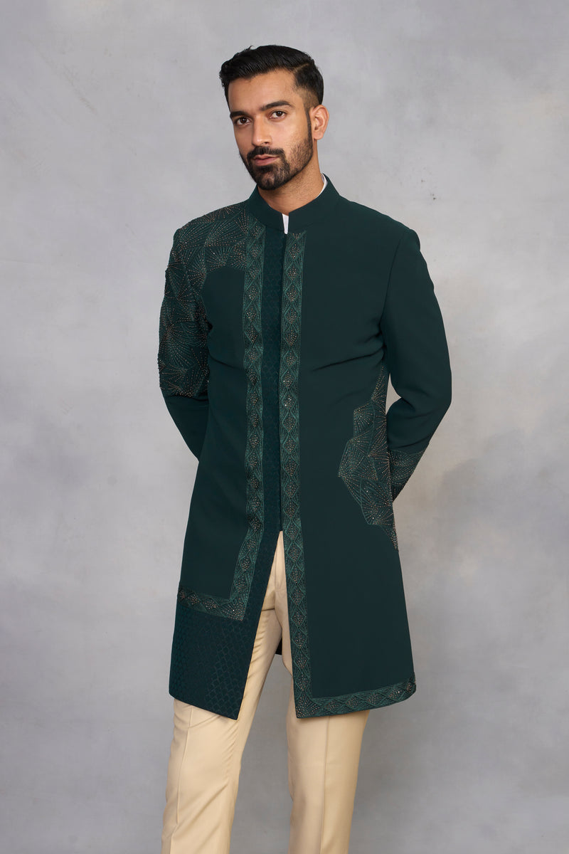 Meher Green Indowestern Set