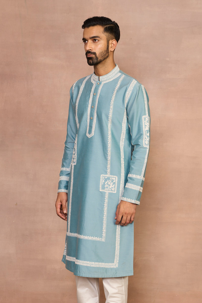 Raah Aqua Kurta Set