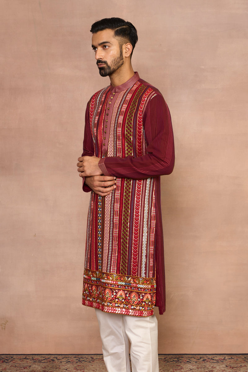 Shamsheer Multicolor Kurta Set