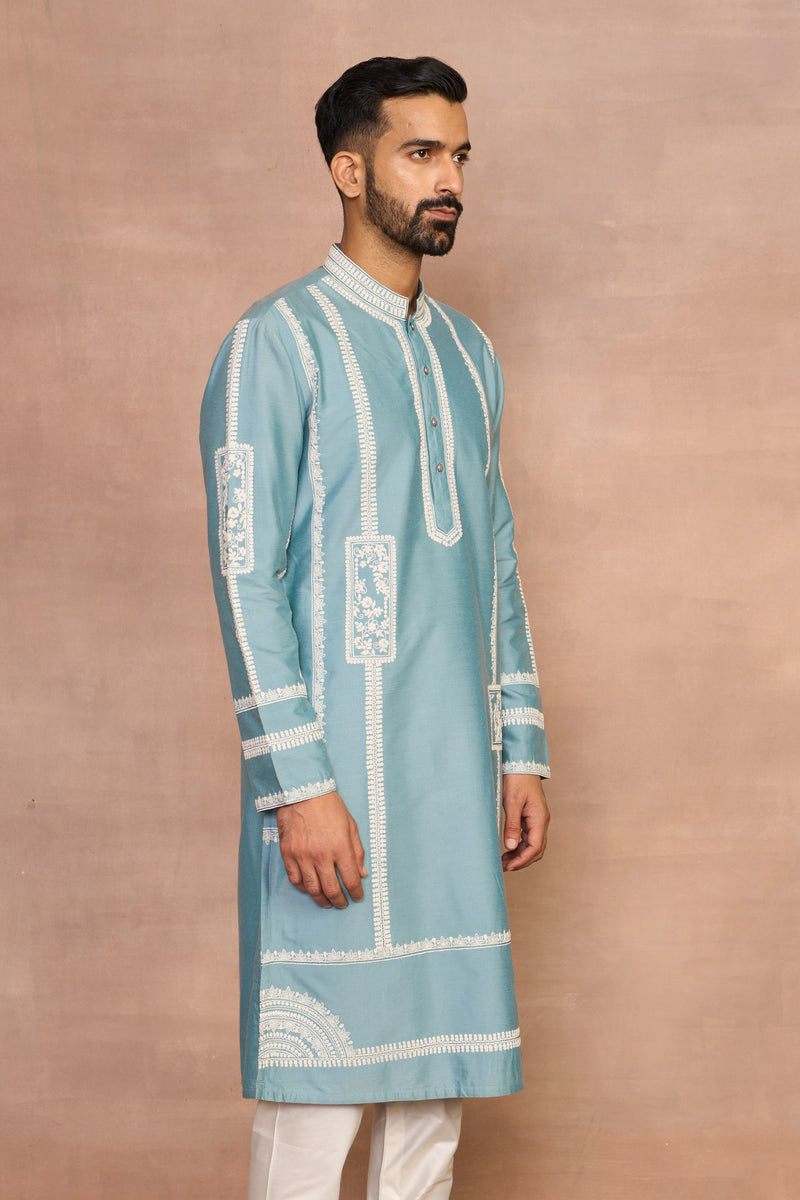 Raah Aqua Kurta Set