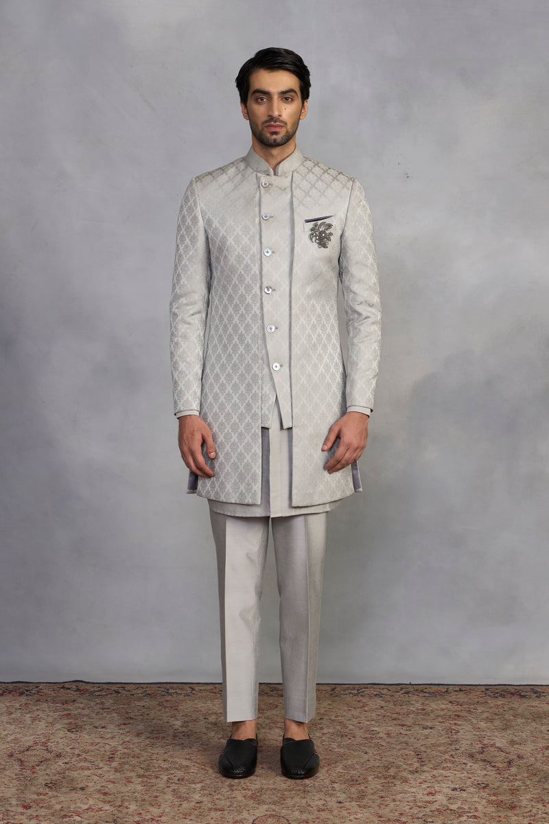 Raag Grey Indowestern Set