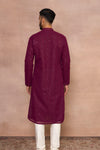 Sunehri Magenta Kurta Set