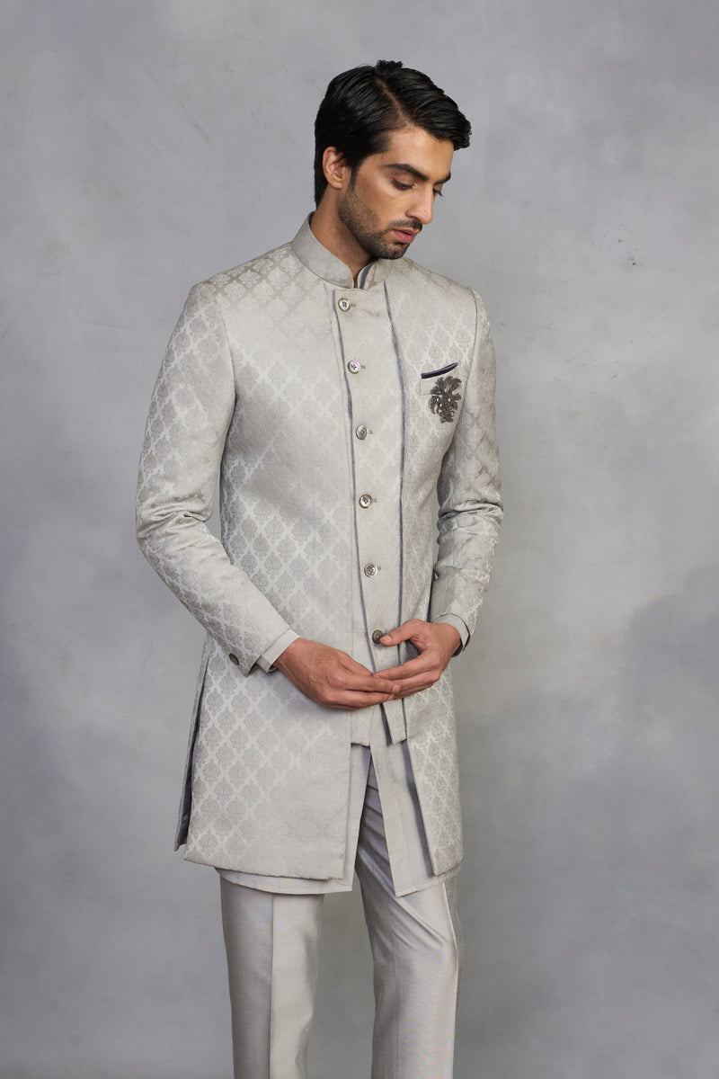 Raag Grey Indowestern Set