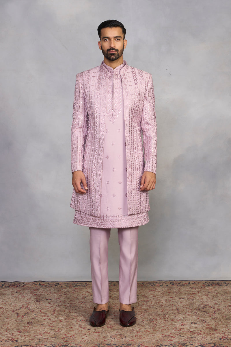 Zaheen Lilac Indowestern Set