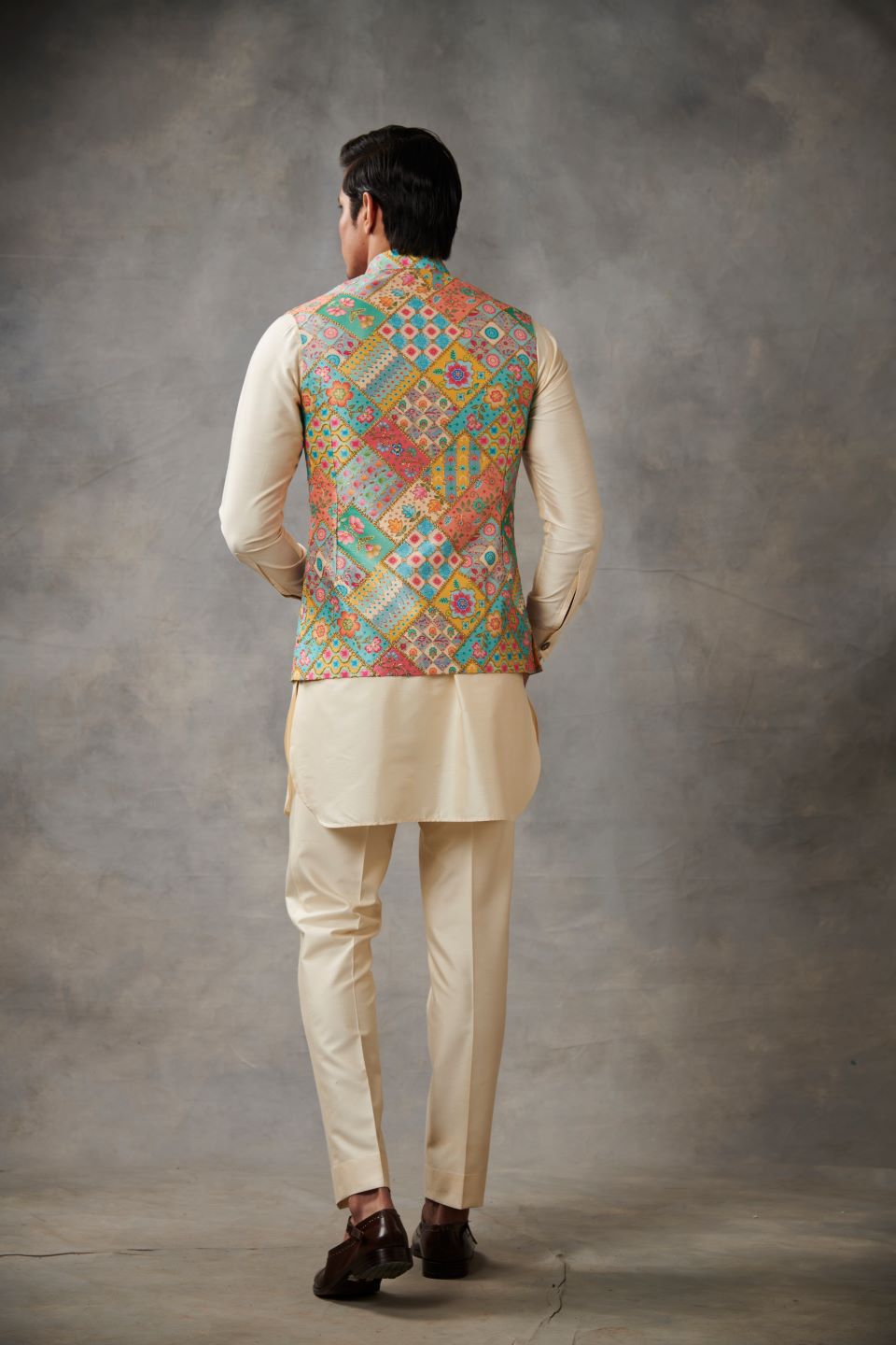 MULTI-COLOR SILK PRINTED BUNDI SET 3