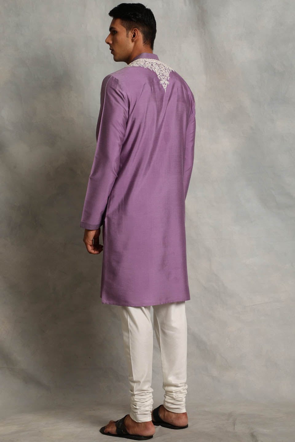 PURPLE EMBROIDERED KURTA SET 2