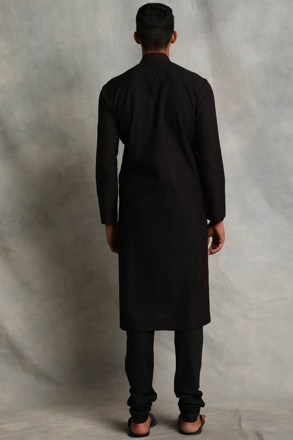 BLACK PINTUCKED KURTA SET 2