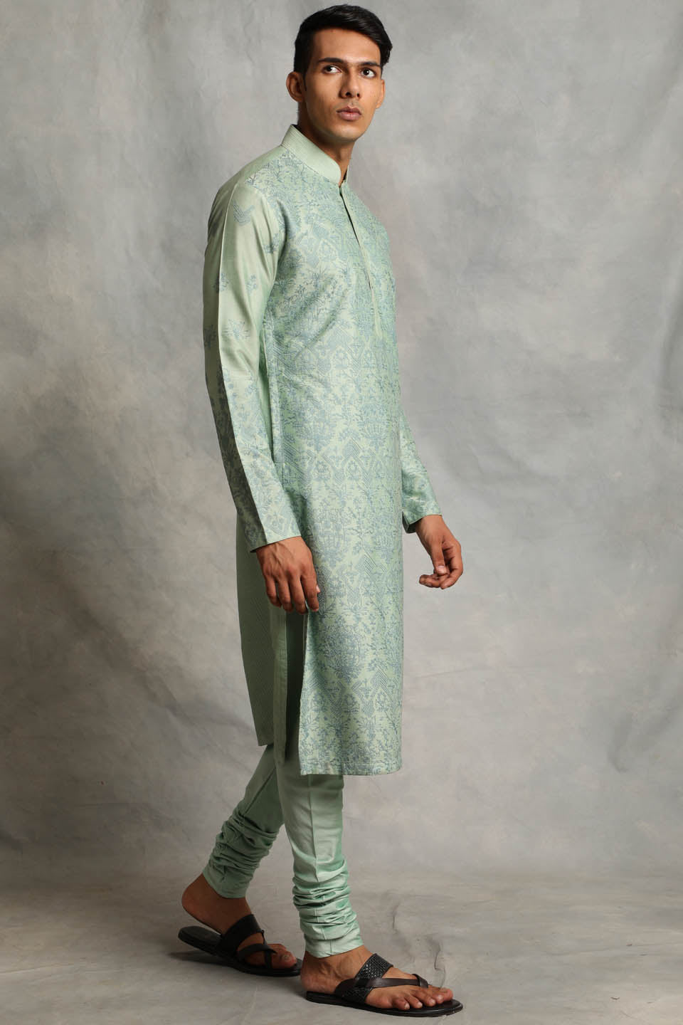 MINT EMBROIDERED KURTA  SET 2