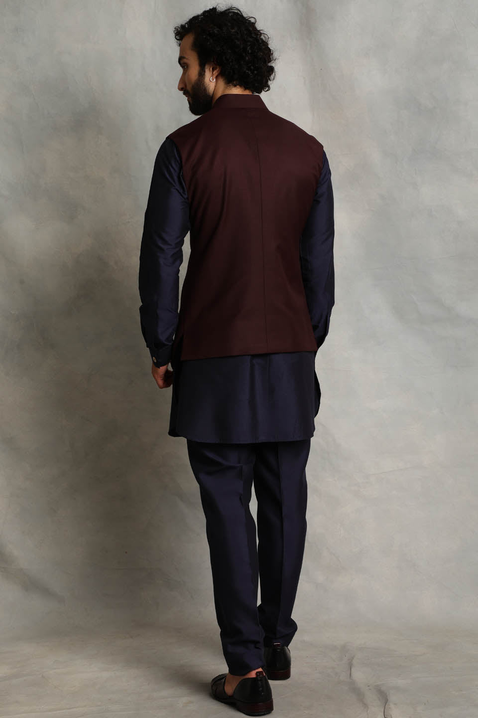 WINE PINTUCKED BUNDI SET 2