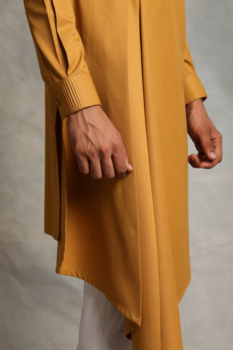 MUSTARD DRAPE KURTA SET 5