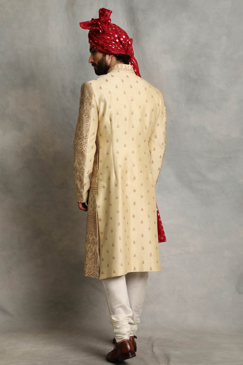 GOLD EMBROIDERED SHERWANI SET 2