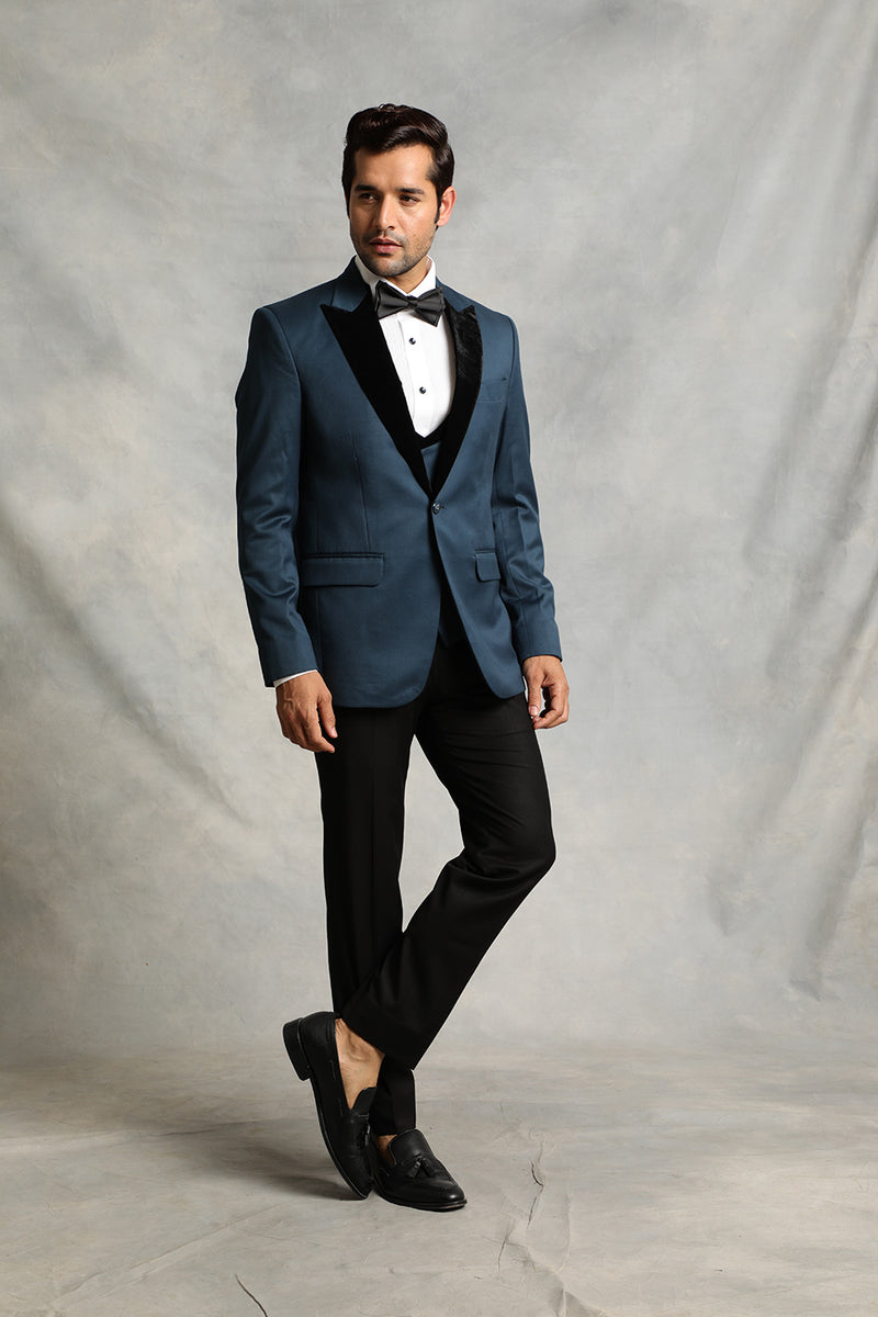 TEAL COMBINATION TUXEDO SET 2