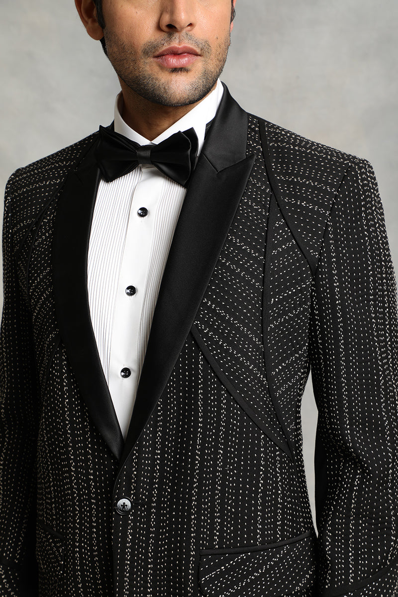 BLACK KANTHA TUXEDO SET 3