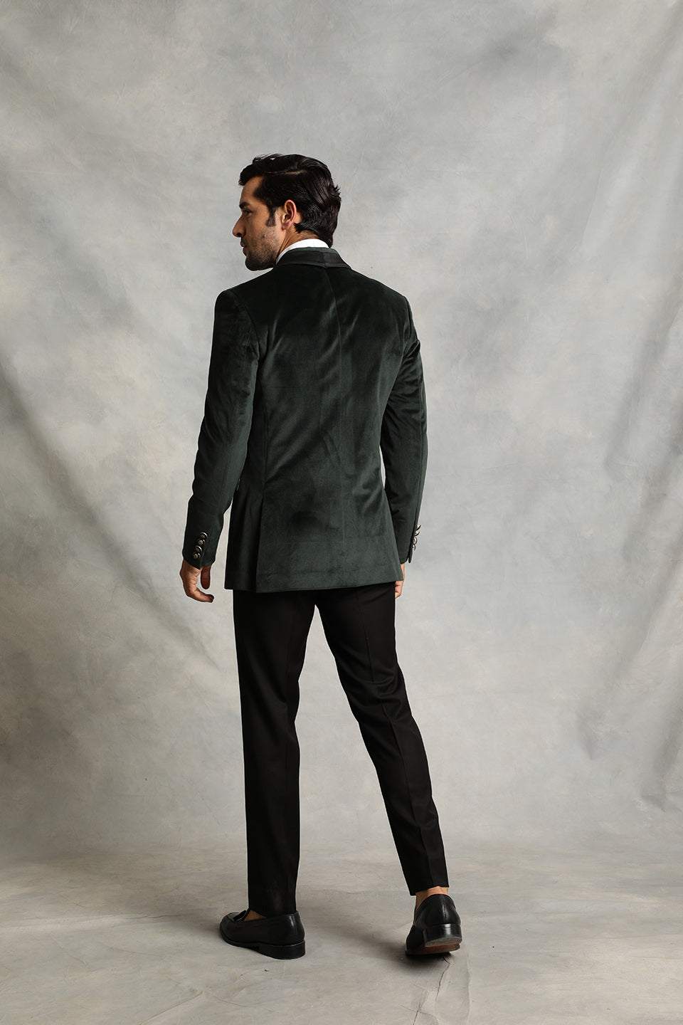 GREEN VELVET TUXEDO SET 3