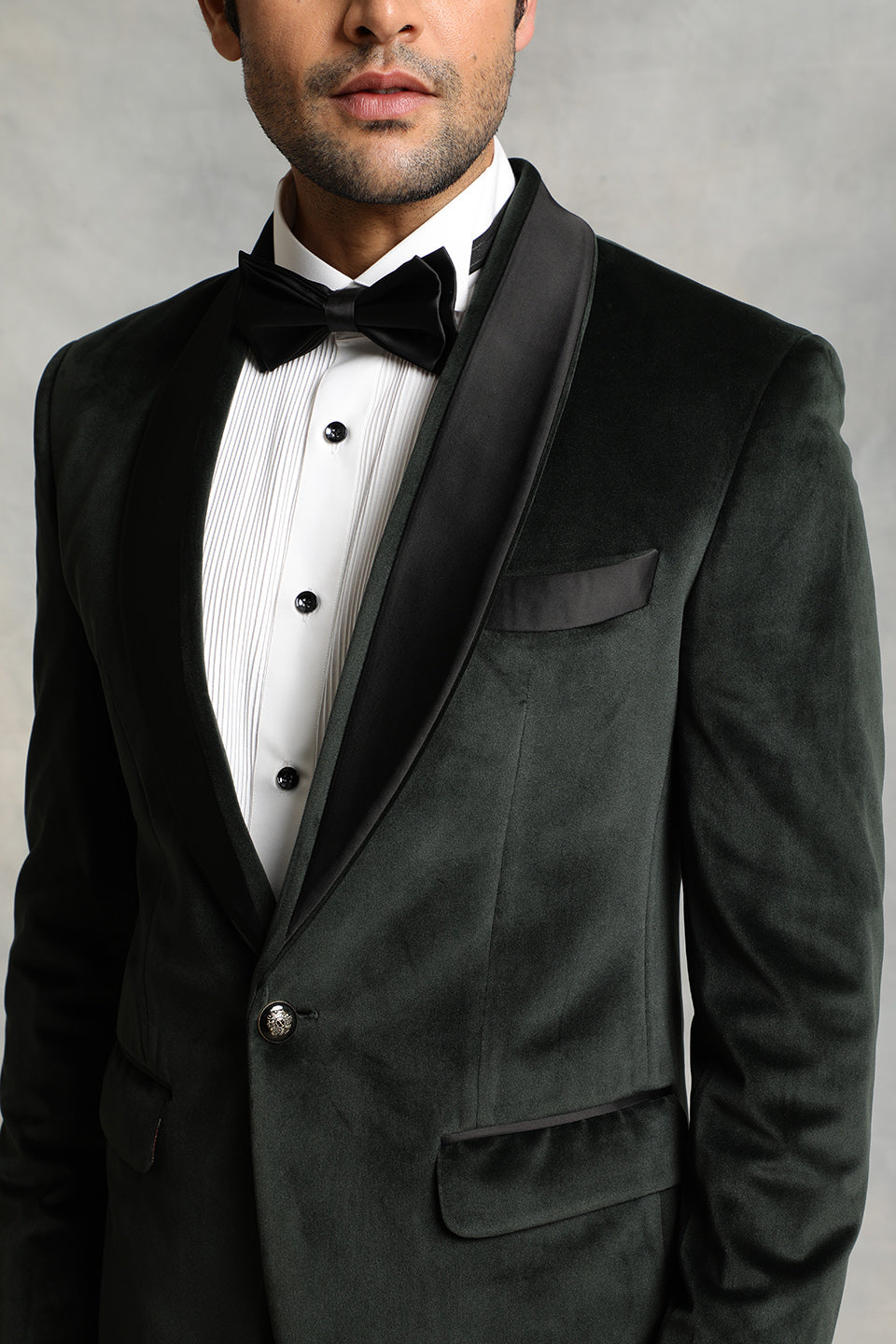 GREEN VELVET TUXEDO SET 4