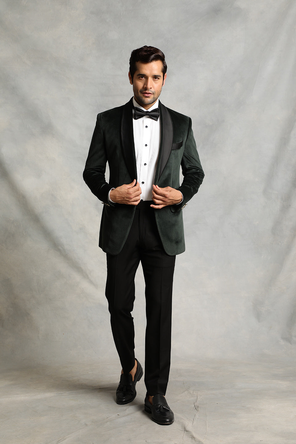 GREEN VELVET TUXEDO SET 5