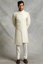 IVORY ASYMMETRIC EMBROIDERED INDO SET 1