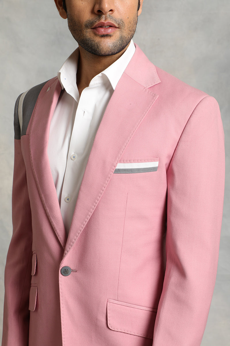PINK PANELED COMBINATION SUIT – Gargee