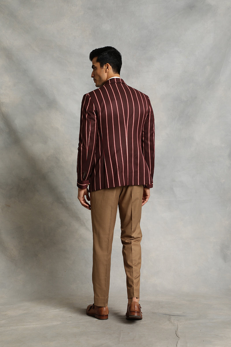 Peter Werth Suit Jacket In Burgundy, $105 | Asos | Lookastic