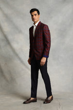 RED CHECKERED COMBINATION SUIT 3