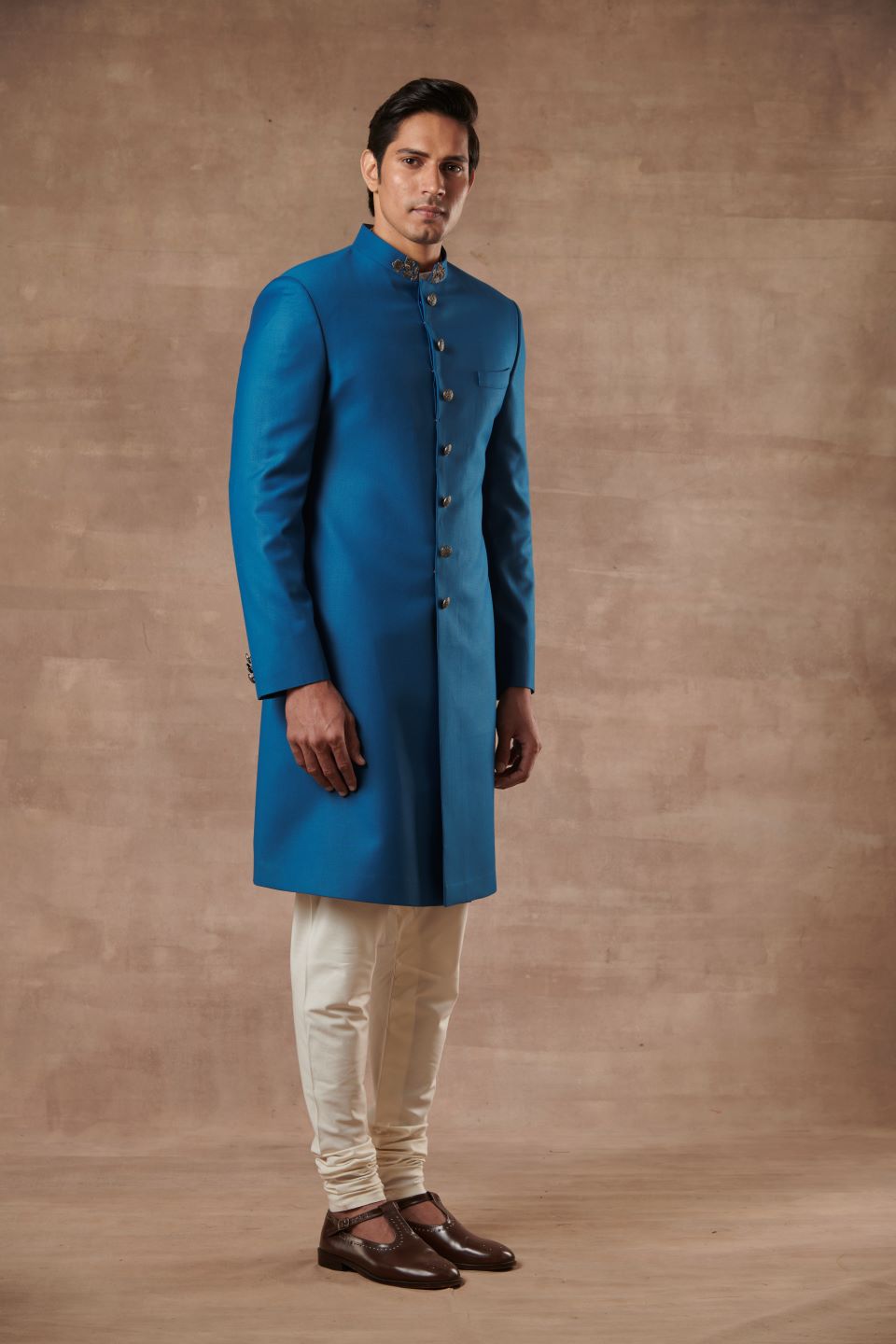 CLASSIC BLUE SHERWANI SET 3