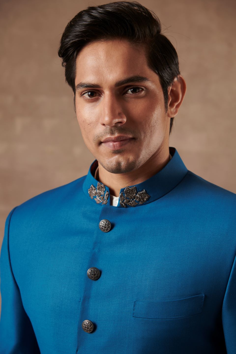 CLASSIC BLUE SHERWANI SET 4